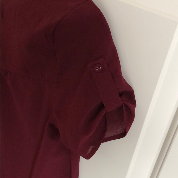 Maroon dress top - Picture 3 of 4